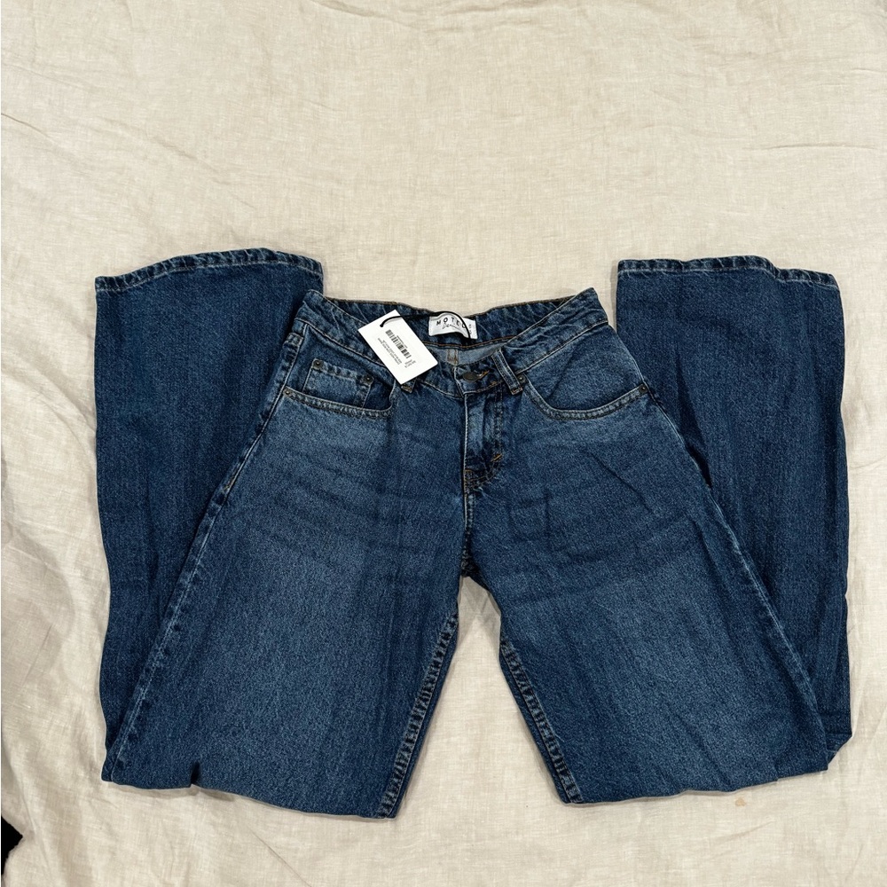 Extra Wide Low Rise Jeans